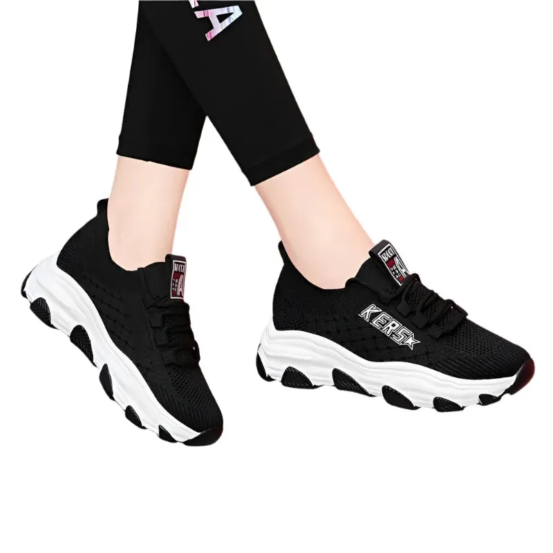 2024 Trendy Thick-Soled Women's Sports Shoes – Stylish Casual Gym, Tennis, and Basketball Sneakers