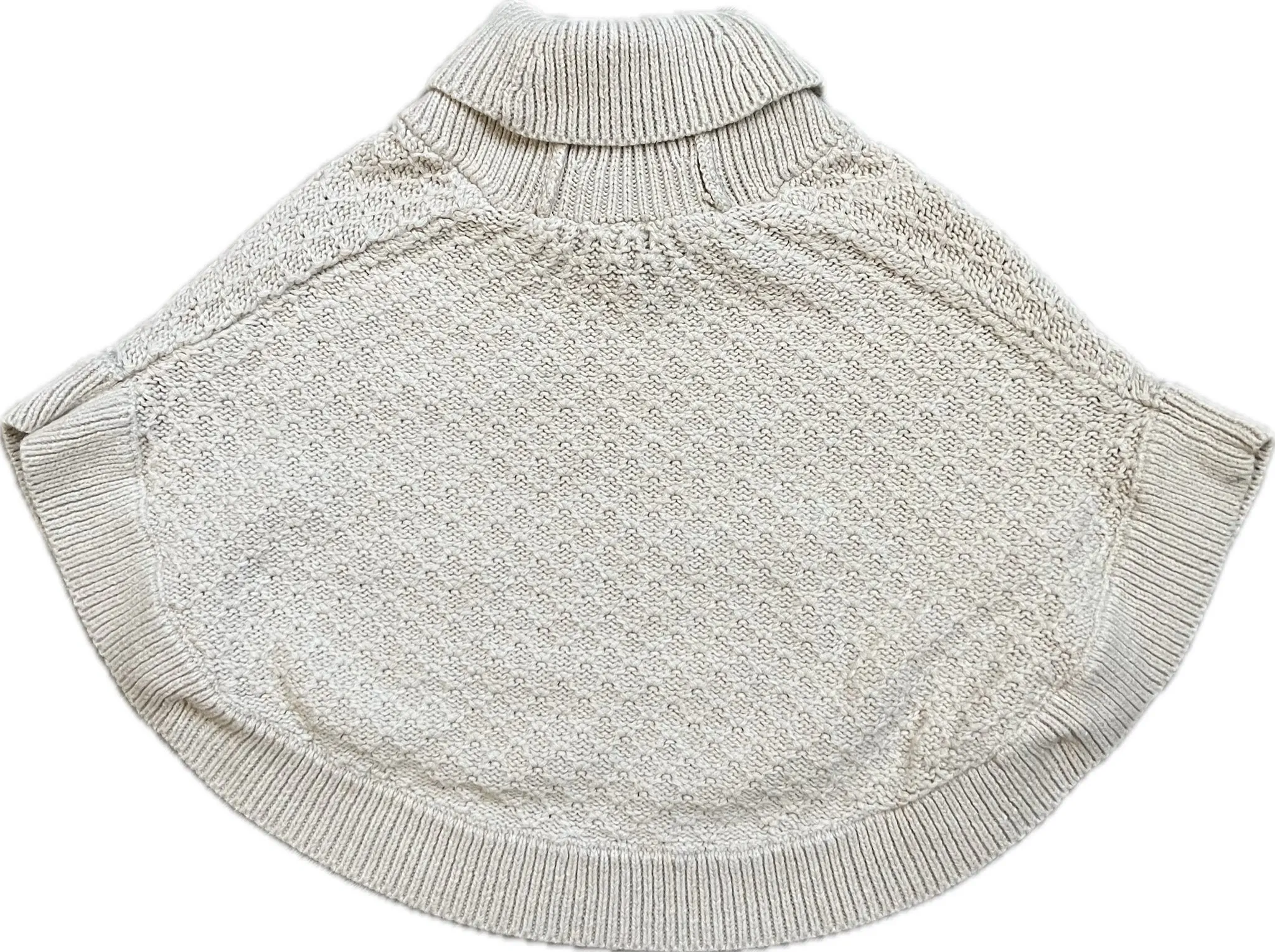 3-6 MONTHS Janie & Jack Beige Print Girls Outerwear PONCHO