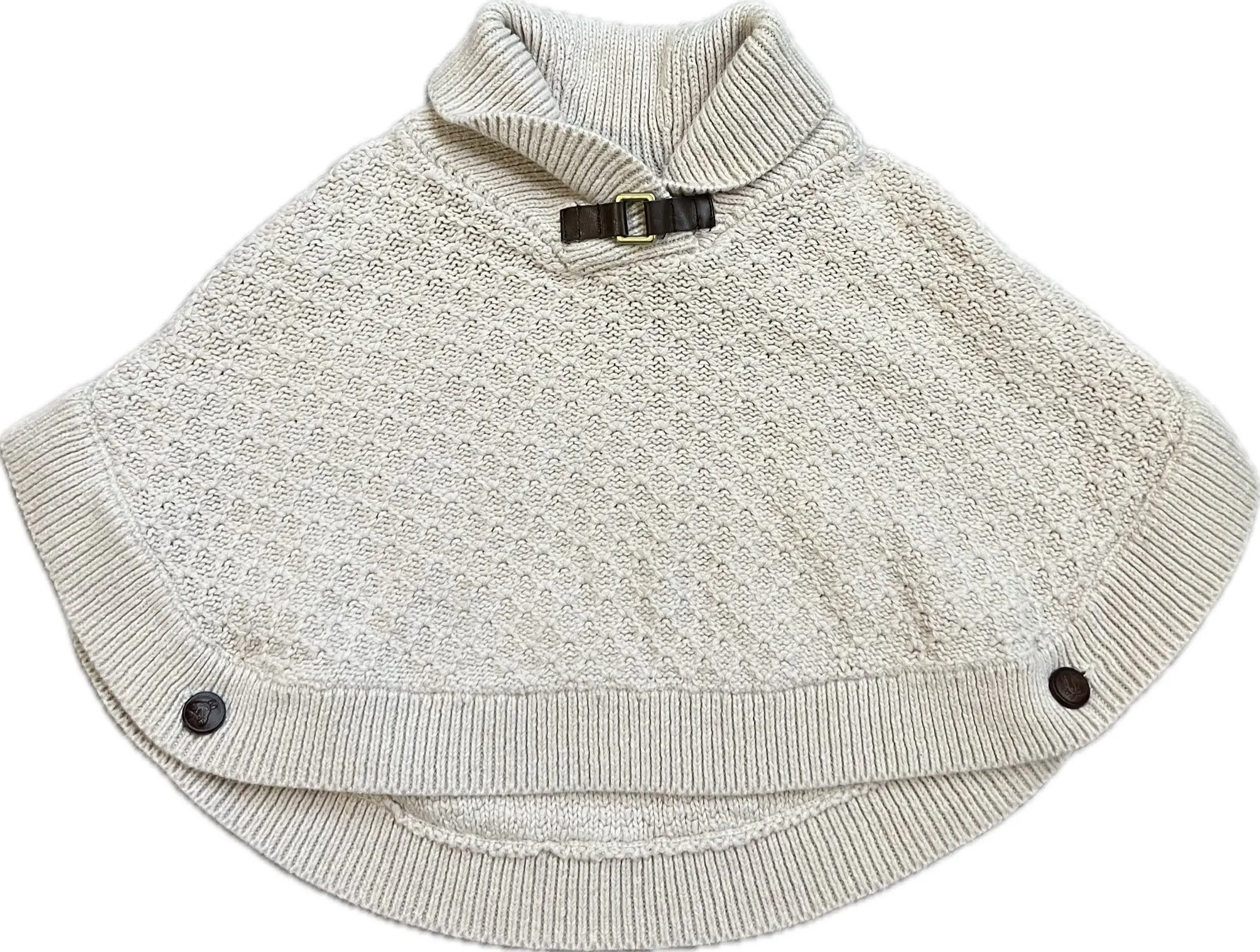 3-6 MONTHS Janie & Jack Beige Print Girls Outerwear PONCHO