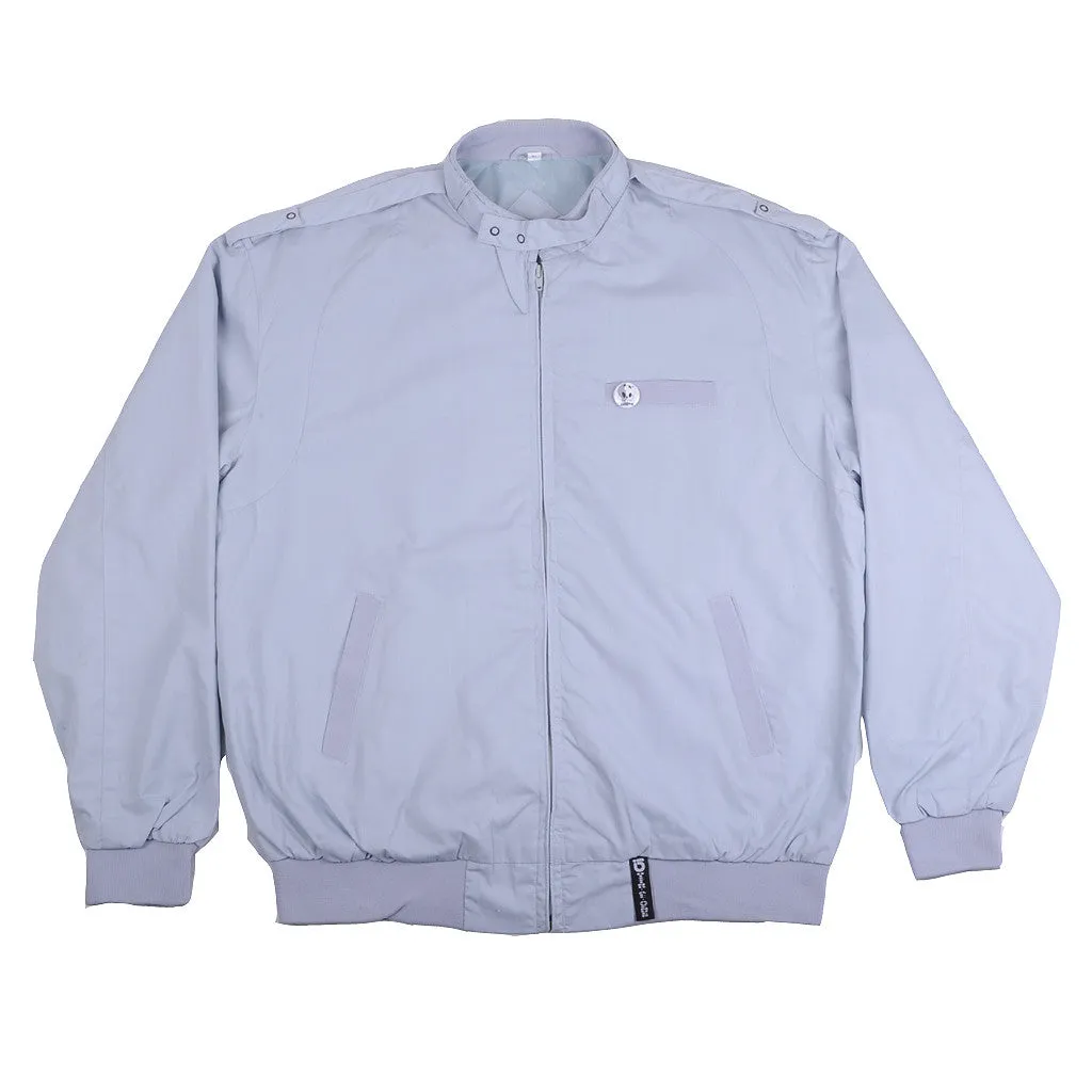 594 - Vandals Only Men's Jacket, Light Grey w/ Purple Print