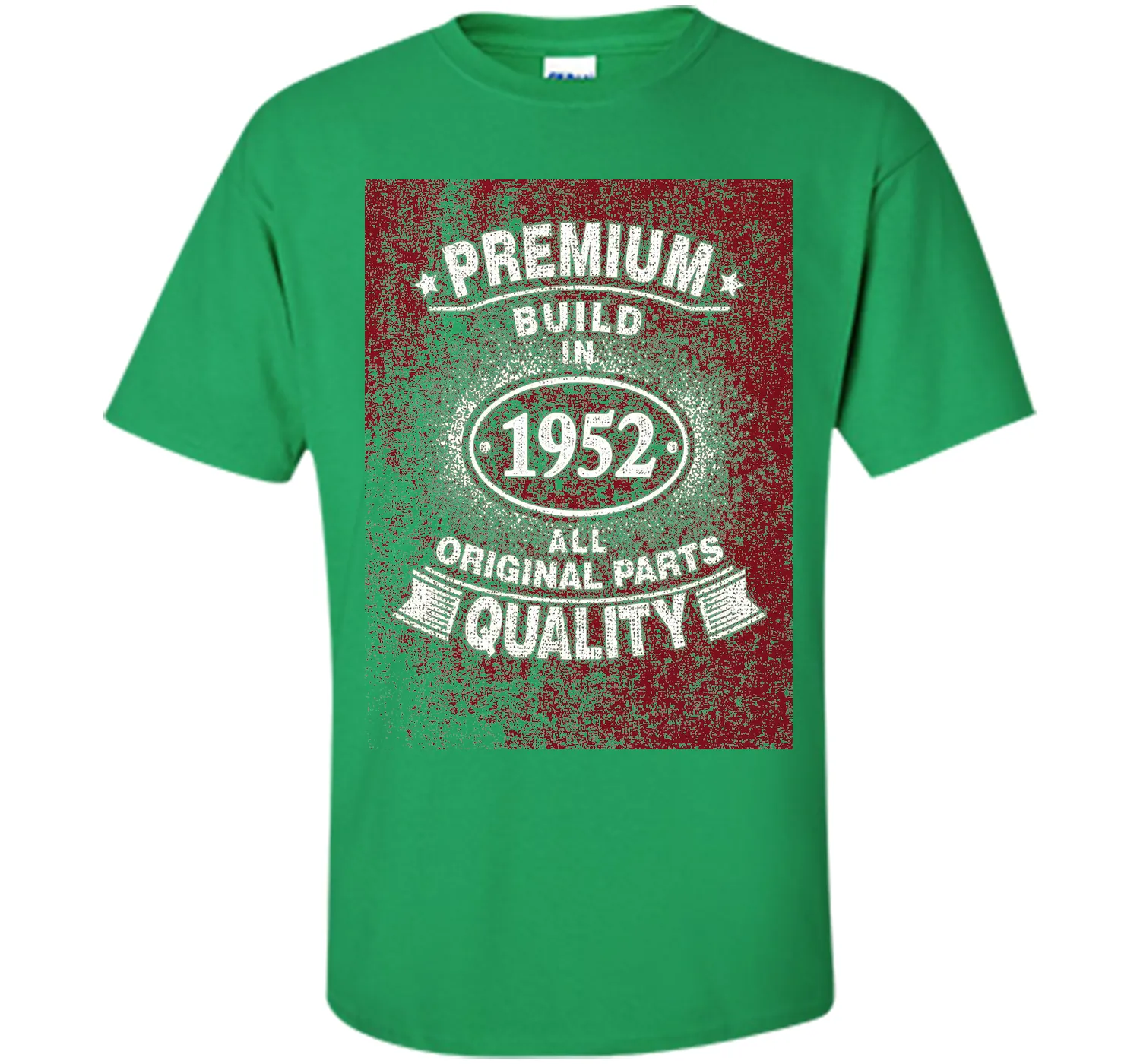 64 Years Old Build In 1952 Birthday Distressed Gift T-Shirt