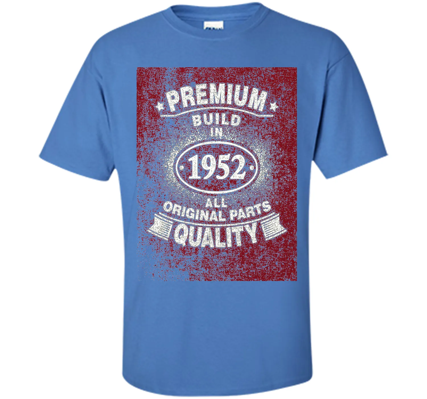 64 Years Old Build In 1952 Birthday Distressed Gift T-Shirt