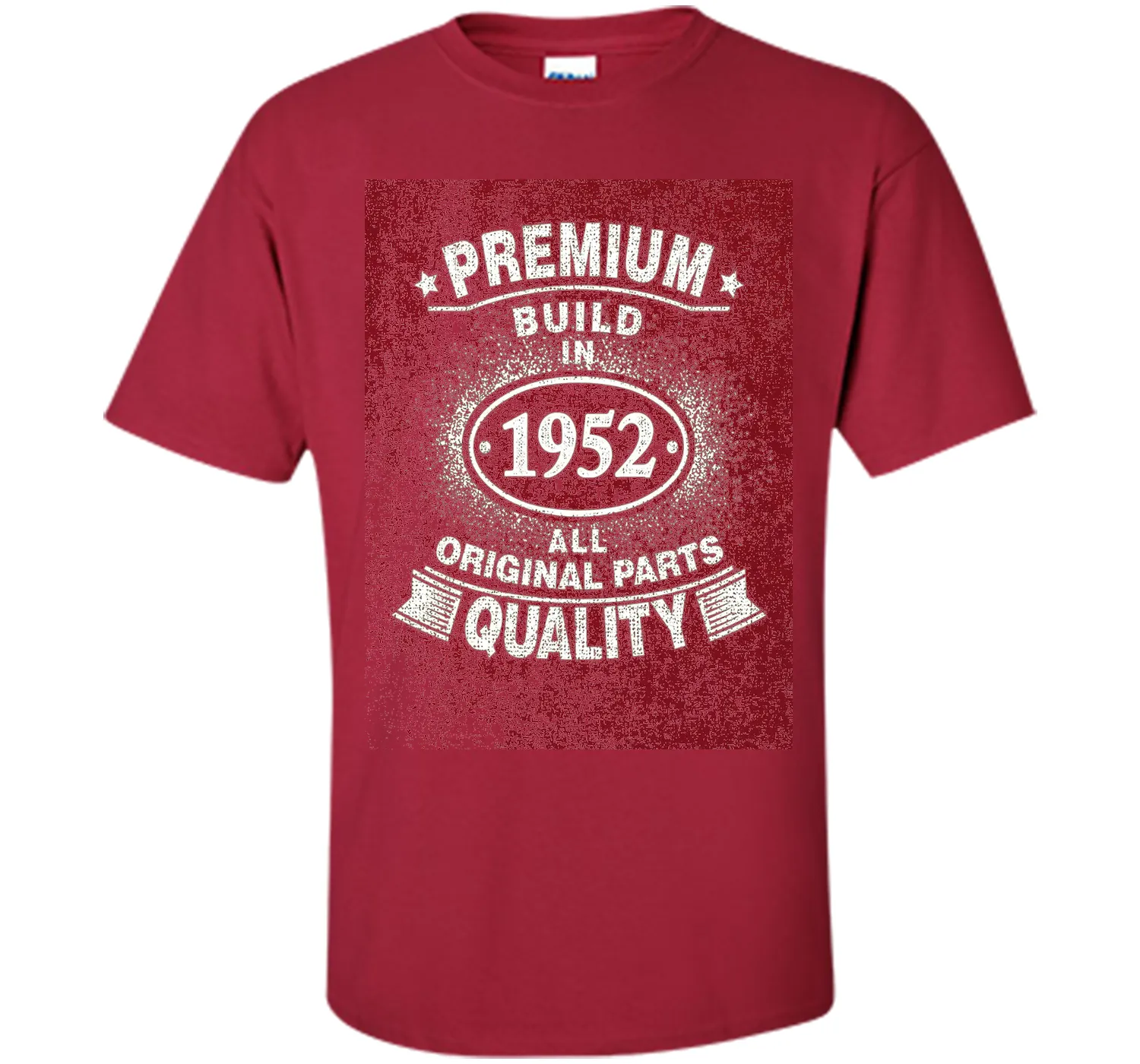 64 Years Old Build In 1952 Birthday Distressed Gift T-Shirt