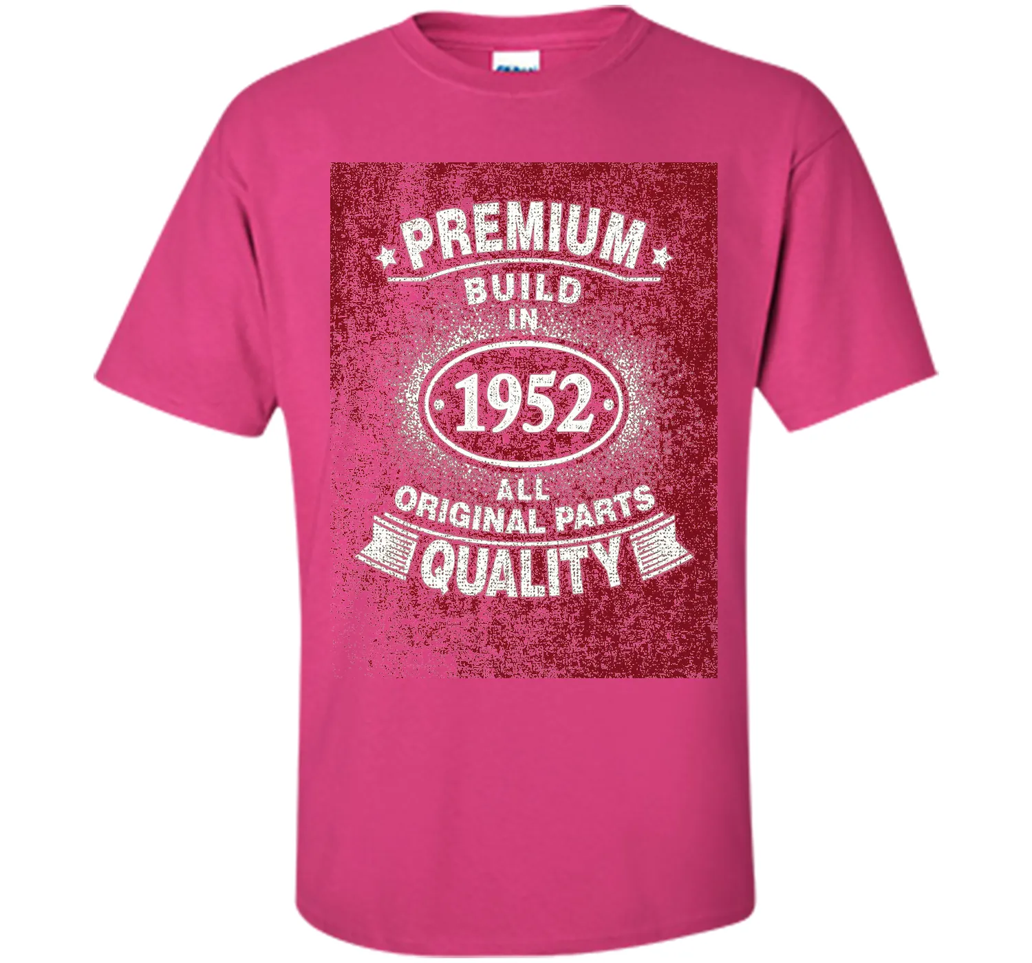 64 Years Old Build In 1952 Birthday Distressed Gift T-Shirt