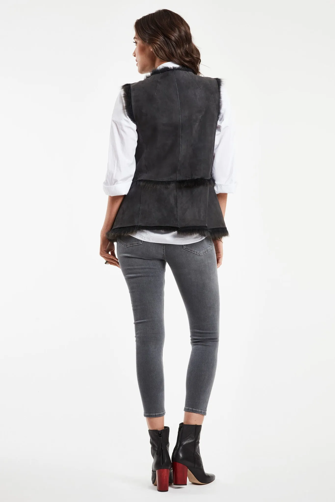 #698 Shearling Vest