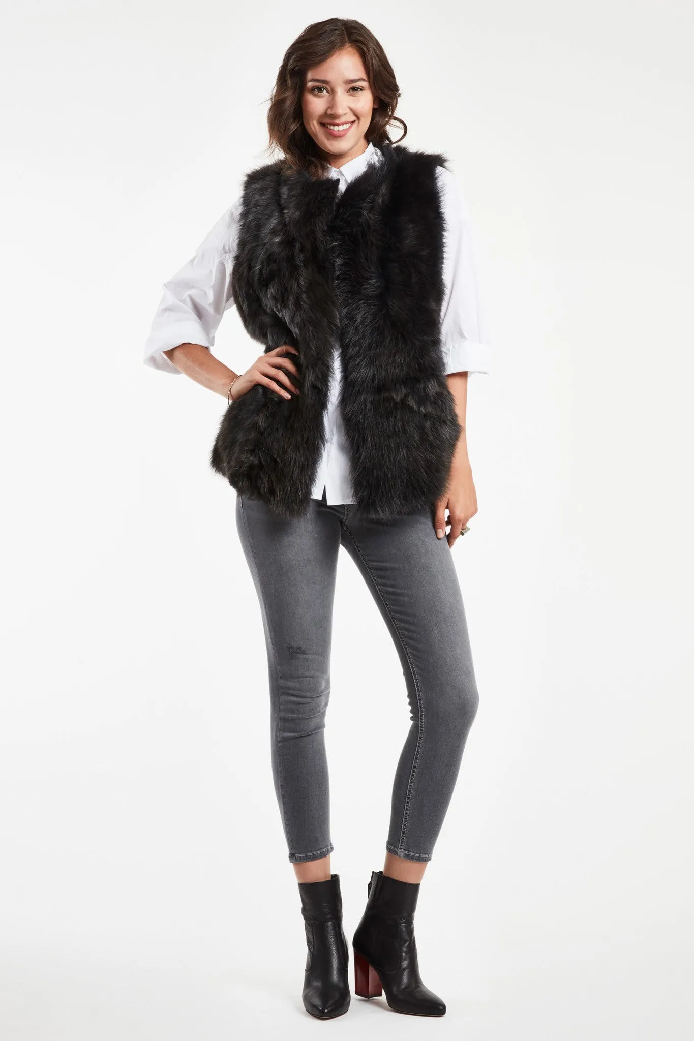 #698 Shearling Vest