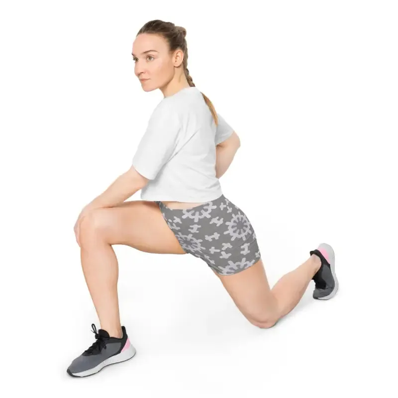 Abstract Pattern Moisture Wicking Women's Shorts