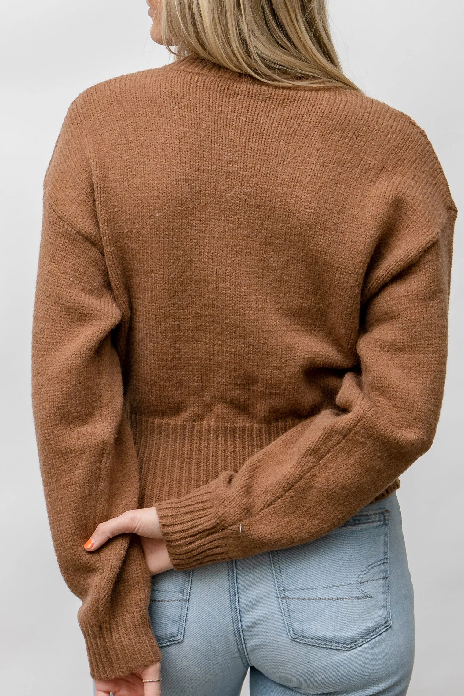 Adrian Knit Sweater -  CARAMEL