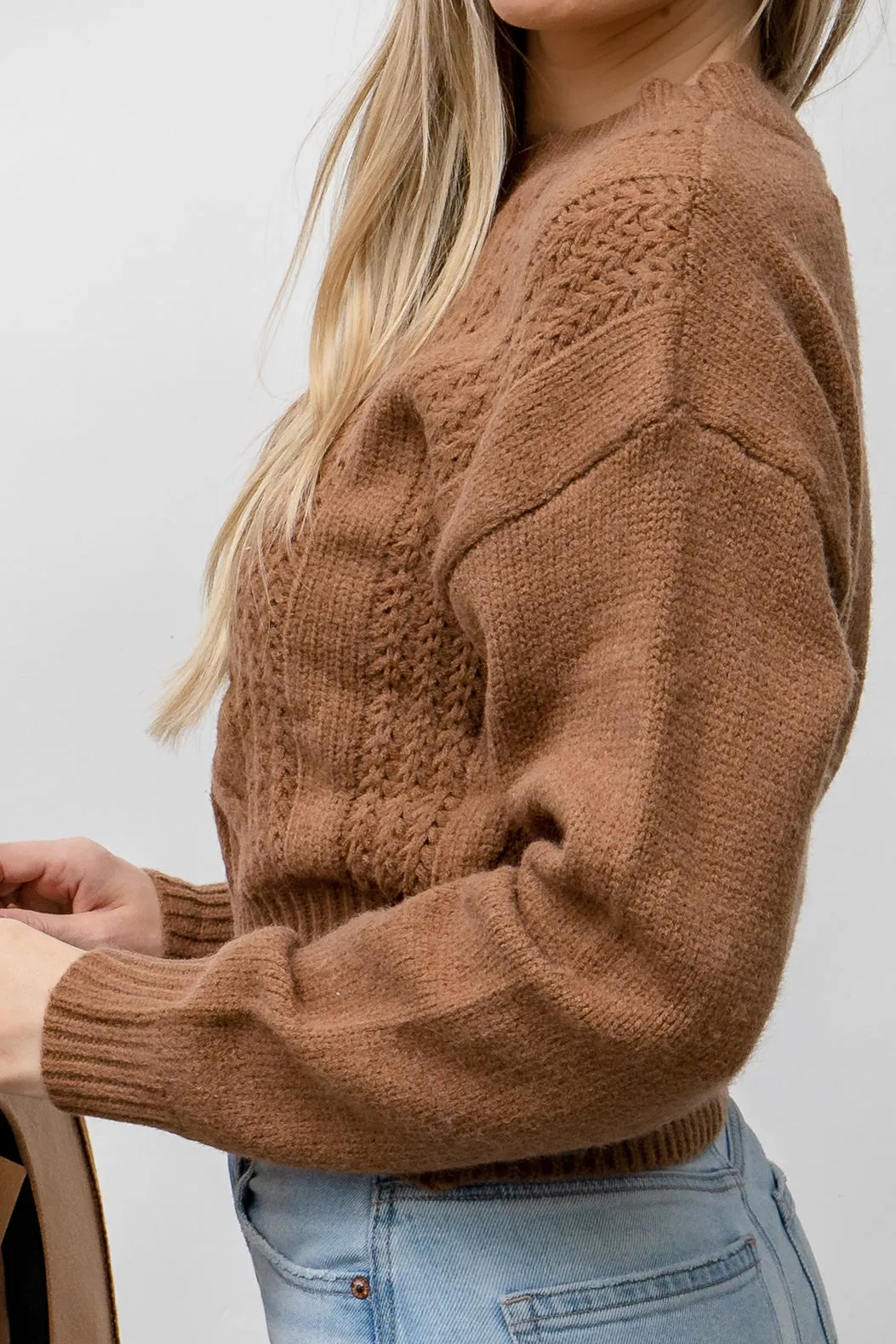 Adrian Knit Sweater -  CARAMEL