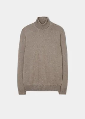 Alan Paine - Linton Merino Long Sleeve Roll Neck - Mushroom