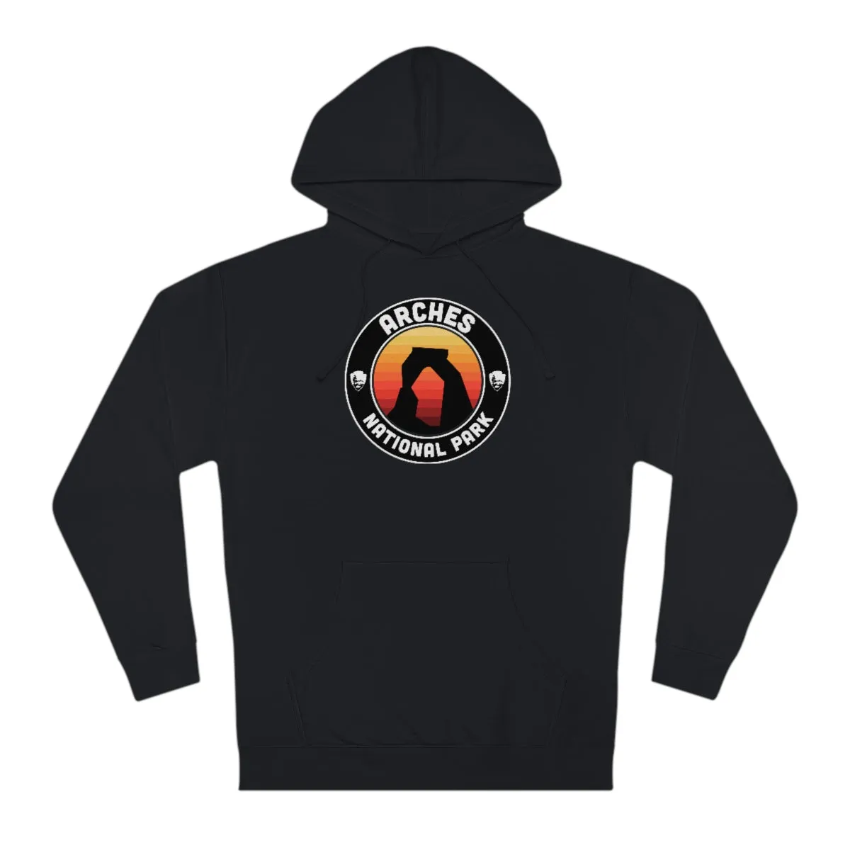 Arches National Park Hoodie - Round Emblem Design