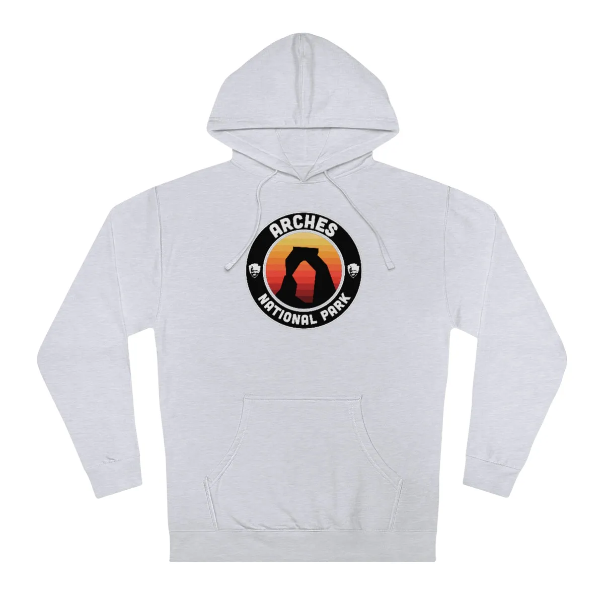 Arches National Park Hoodie - Round Emblem Design