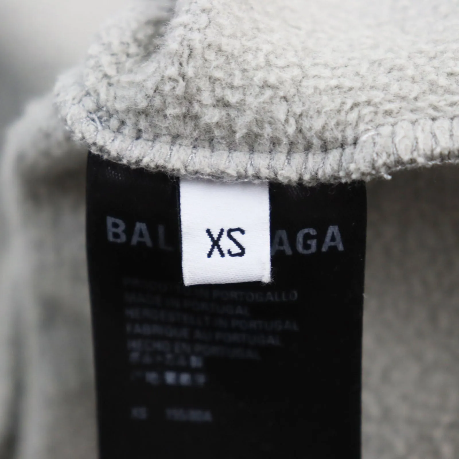 Balenciaga Distressed Pixel Logo Pullover XS