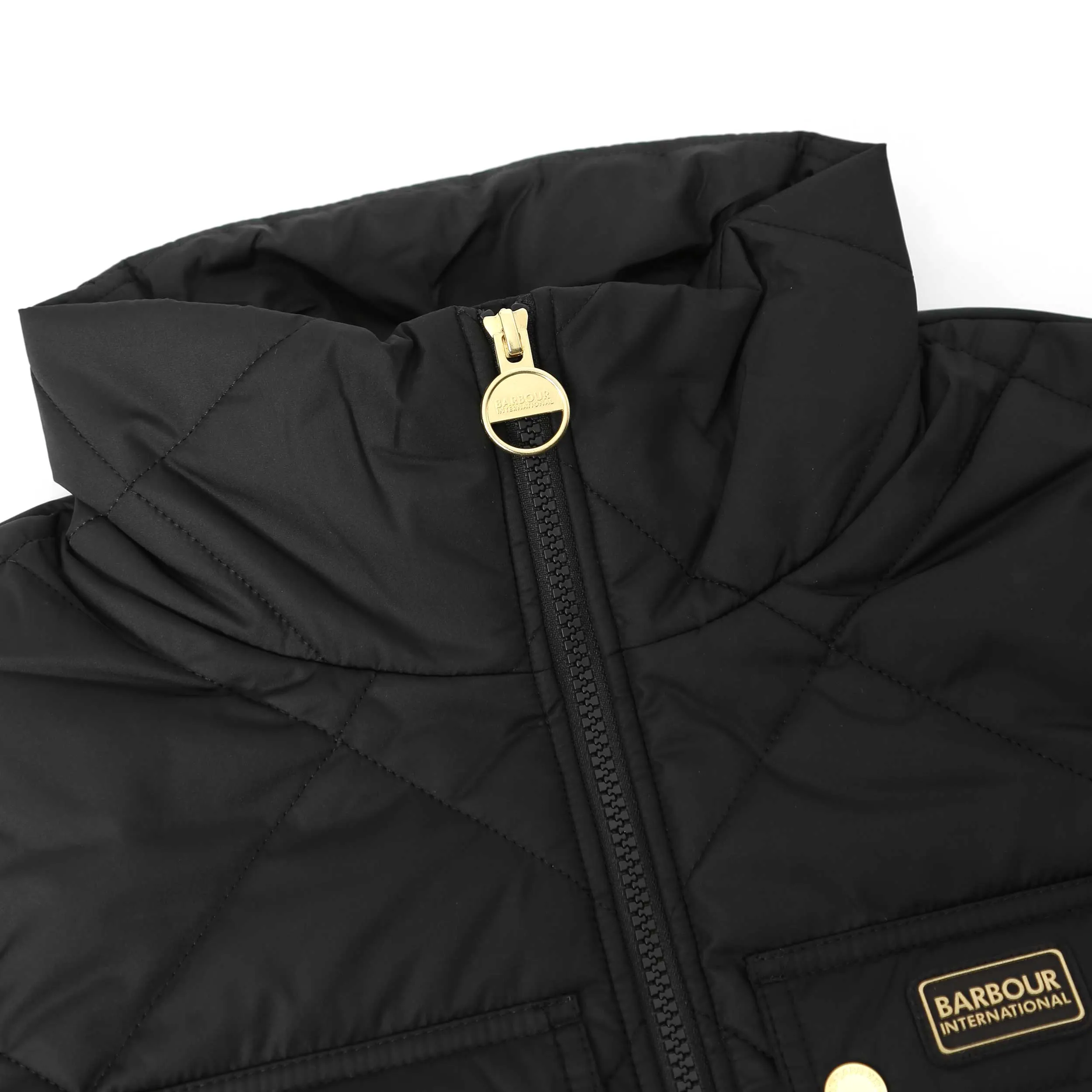 Barbour Rubins Ladies Quilted Sweat Top in Black
