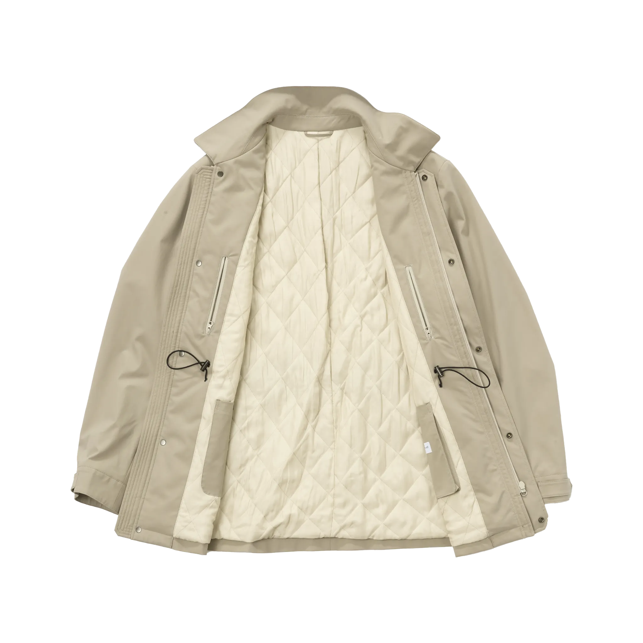Beige Technical Field Jacket