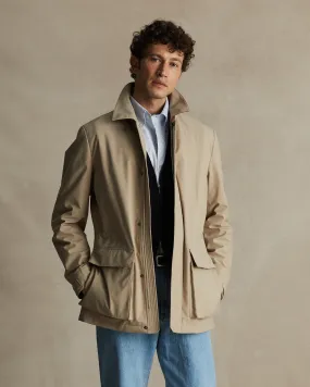 Beige Technical Field Jacket