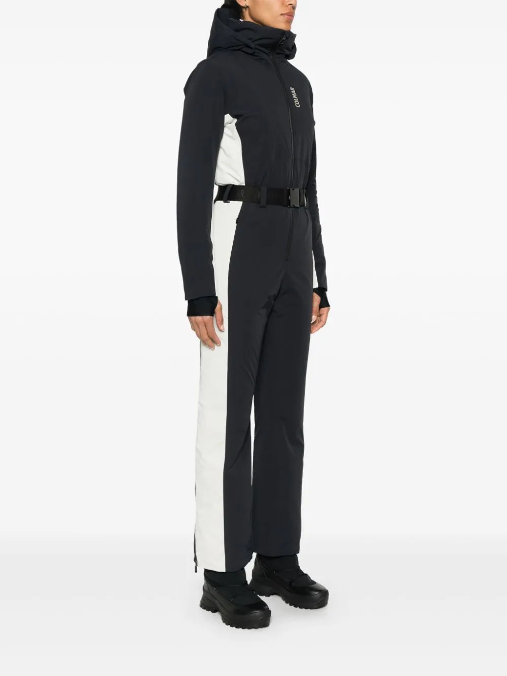 belted ski all-in-one