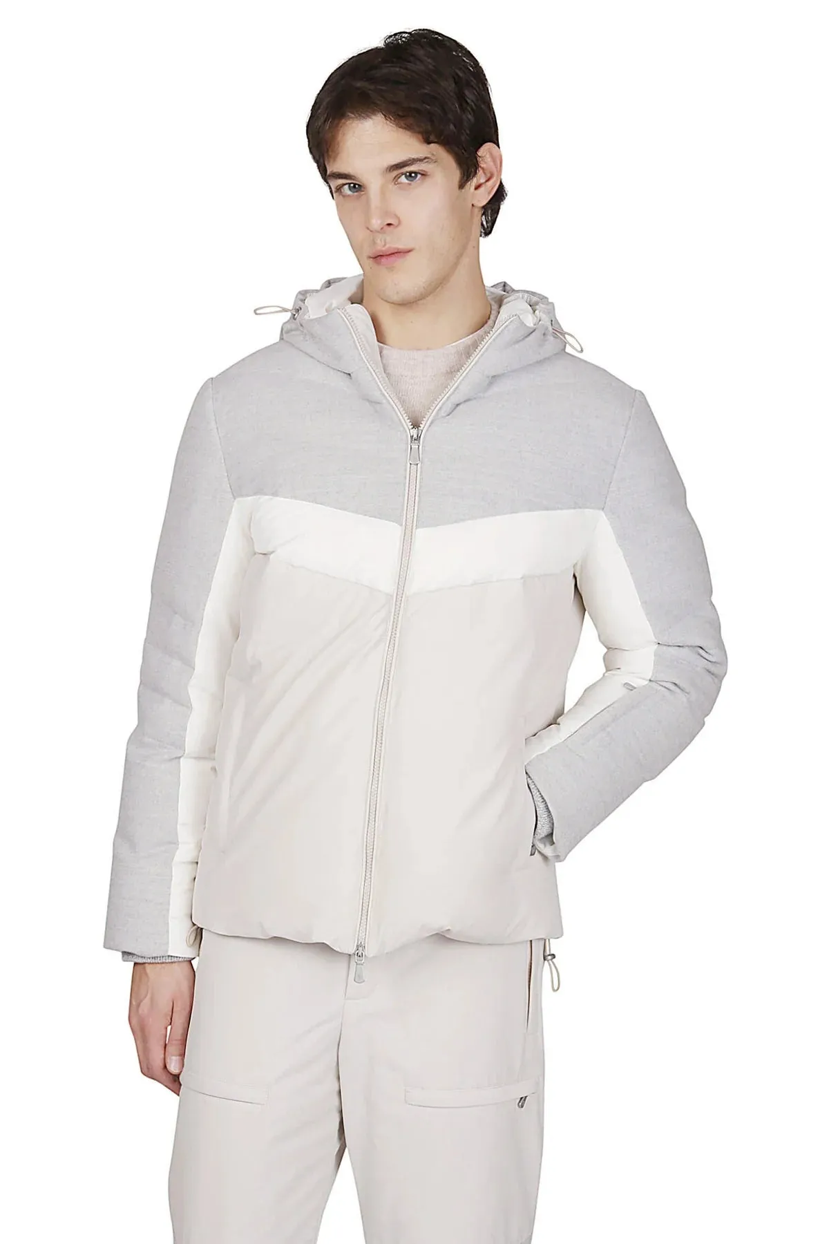 Bimaterial Wool Nylon Jacket