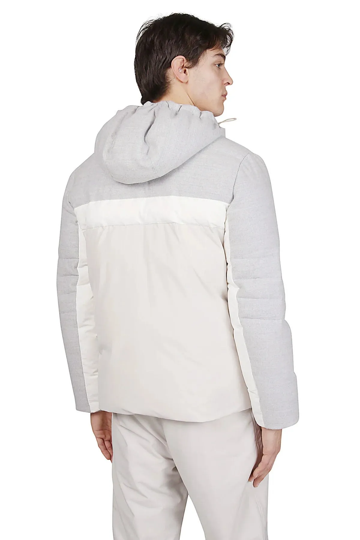 Bimaterial Wool Nylon Jacket