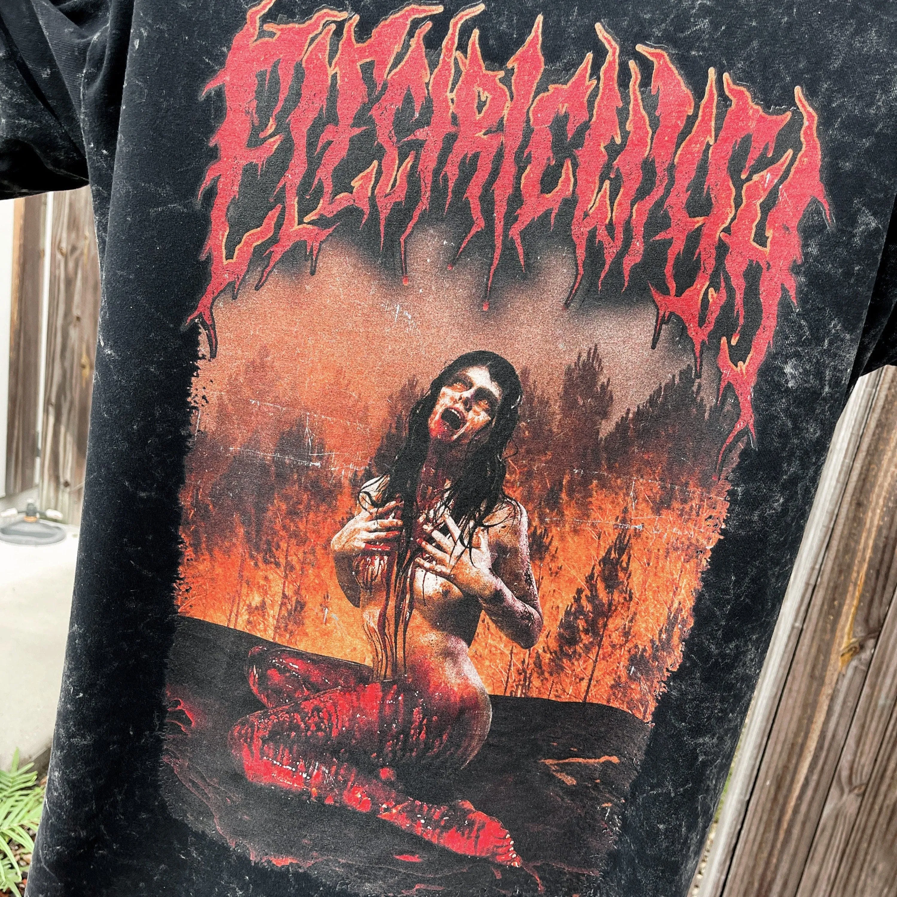 Blood Distressed Premium Tee (260gsm)