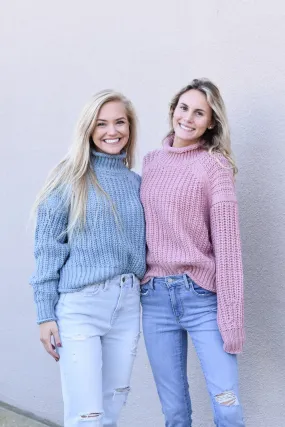 Cable Knit Detailed Turtle Neck Sweater