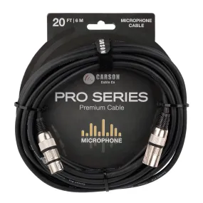 CARSON Premium 20FT Microphone Cable