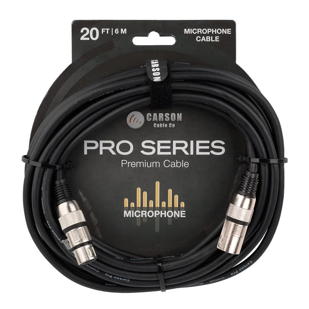 CARSON Premium 20FT Microphone Cable