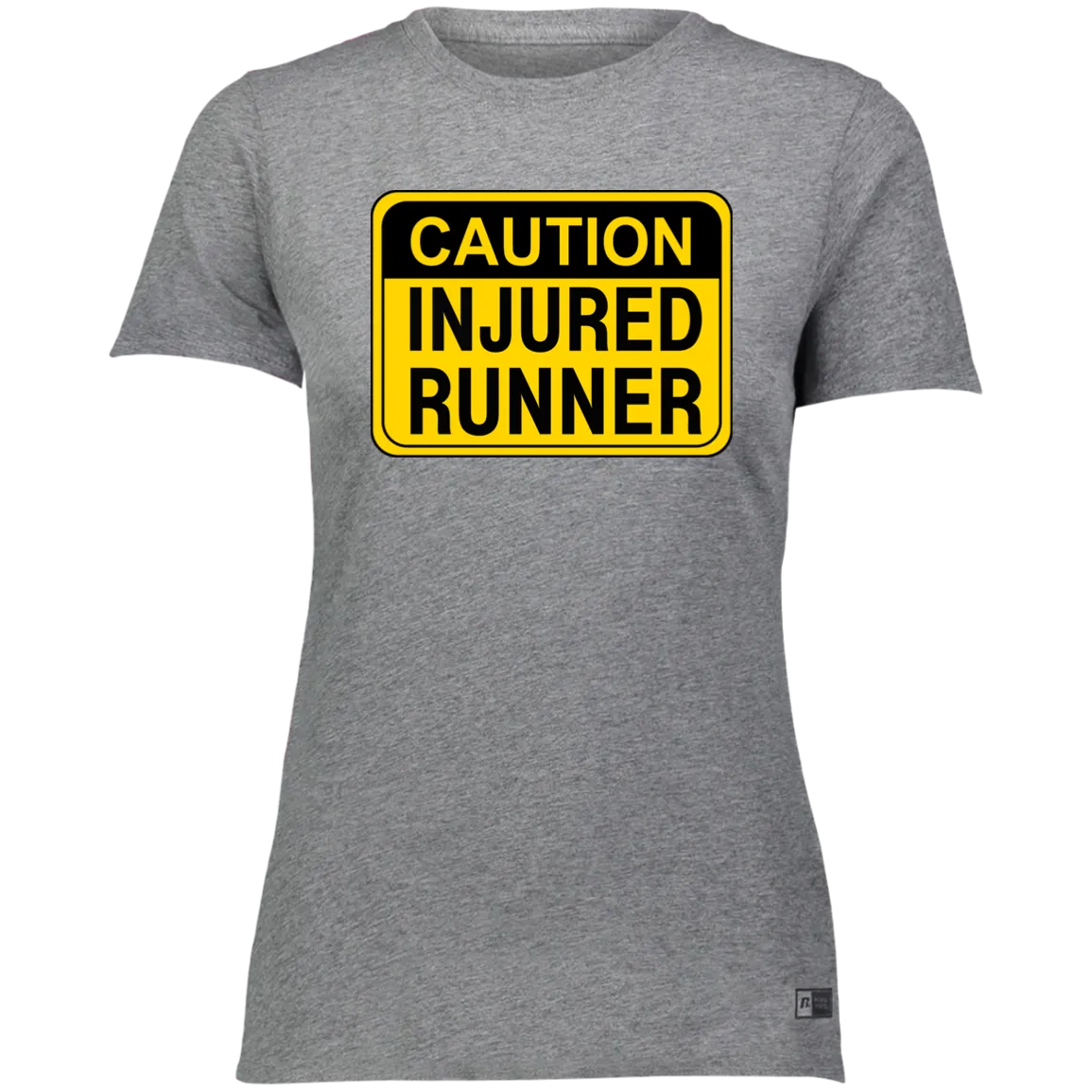 CAUTION INJURED RUNNER Ladies’ Essential Dri-Power Tee