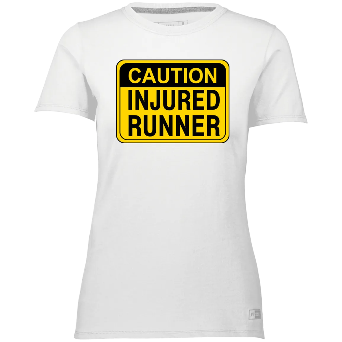 CAUTION INJURED RUNNER Ladies’ Essential Dri-Power Tee