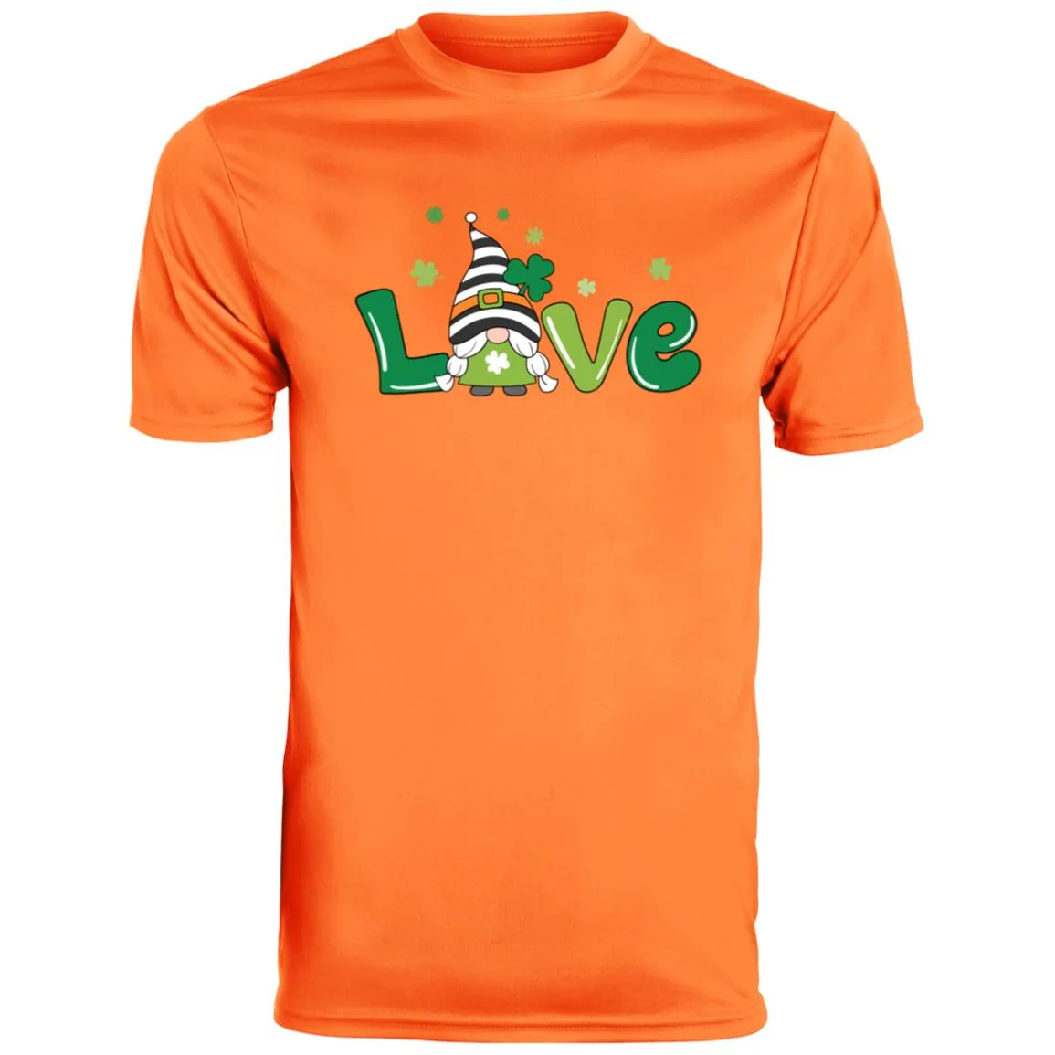 clover love gnome 790 Men's Moisture-Wicking Tee