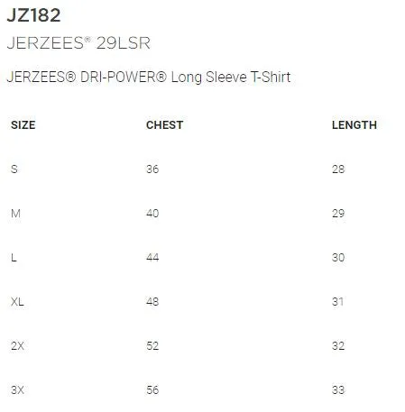 Clover Valley 4H Club - JERZEES® DRI-POWER® Long Sleeve T-Shirt - 5.4 oz