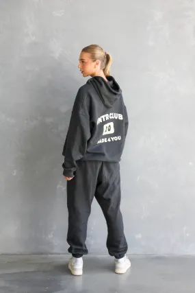 CLUB PUFF HOOD: charcoal