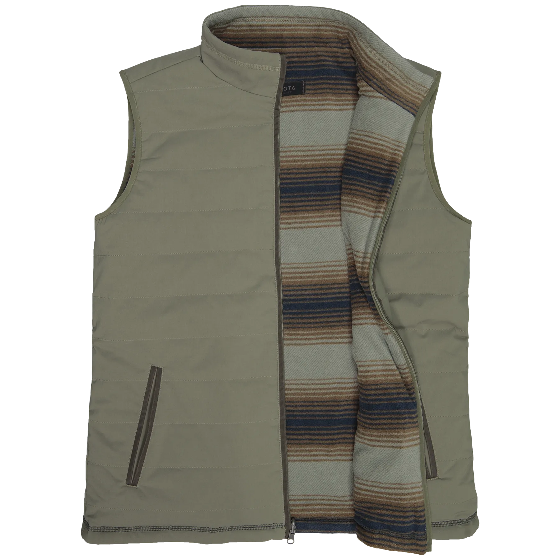 'Dakota Grizzly' Men's Bennett Reversible Vest - Verde