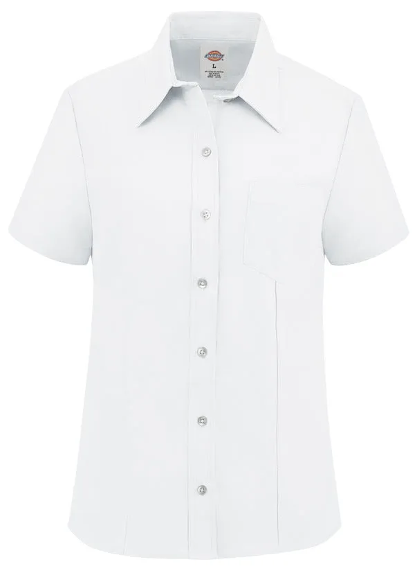 Dickies® Women’s Short-Sleeve Stretch Oxford Shirt