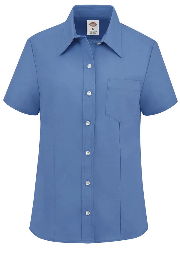 Dickies® Women’s Short-Sleeve Stretch Oxford Shirt