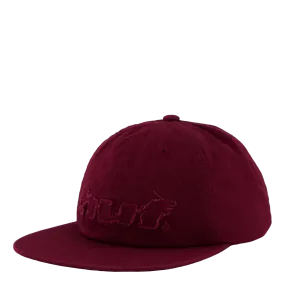 Distressed Logo 5 Panel Hat Raisin