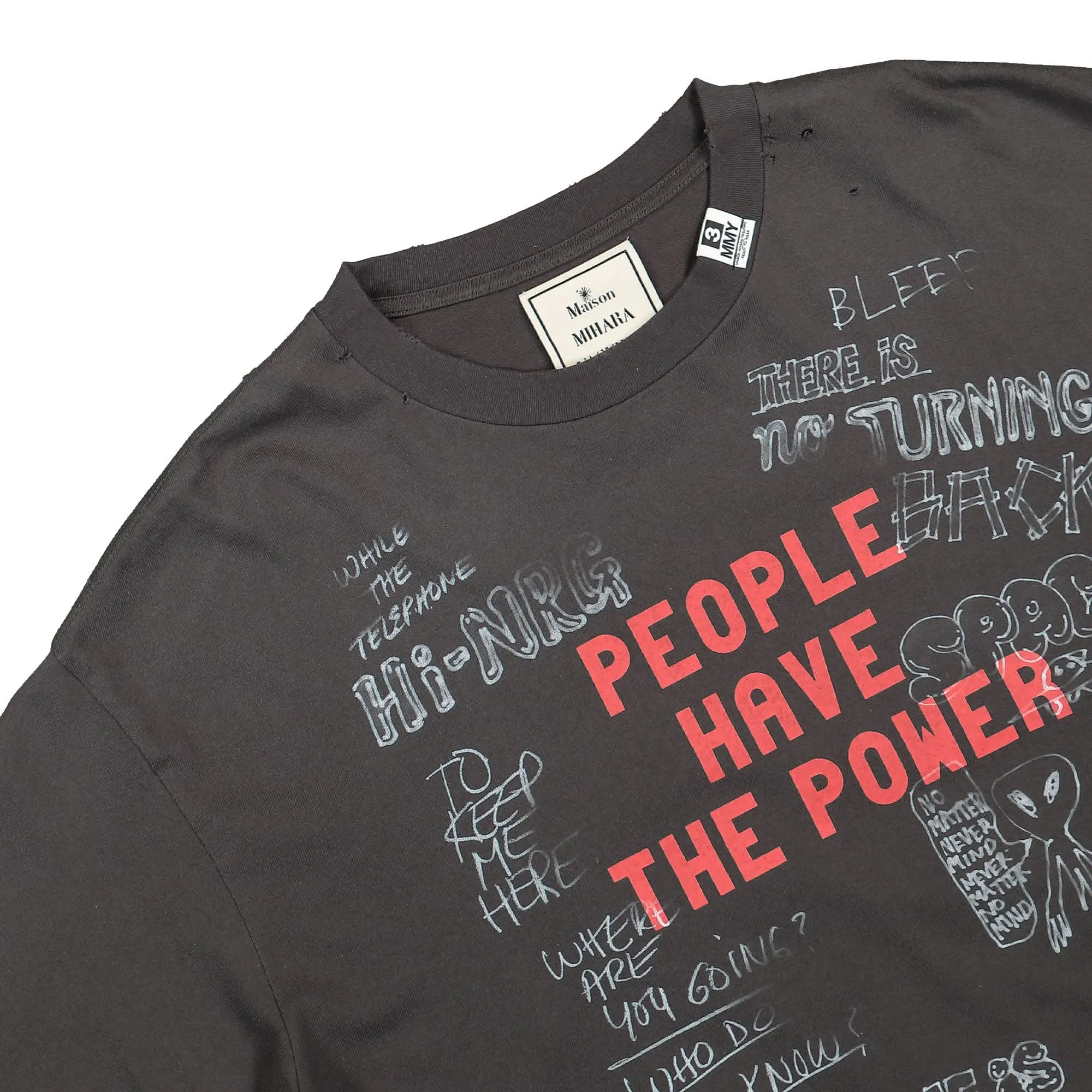 Distressed Long Sleeve Tee