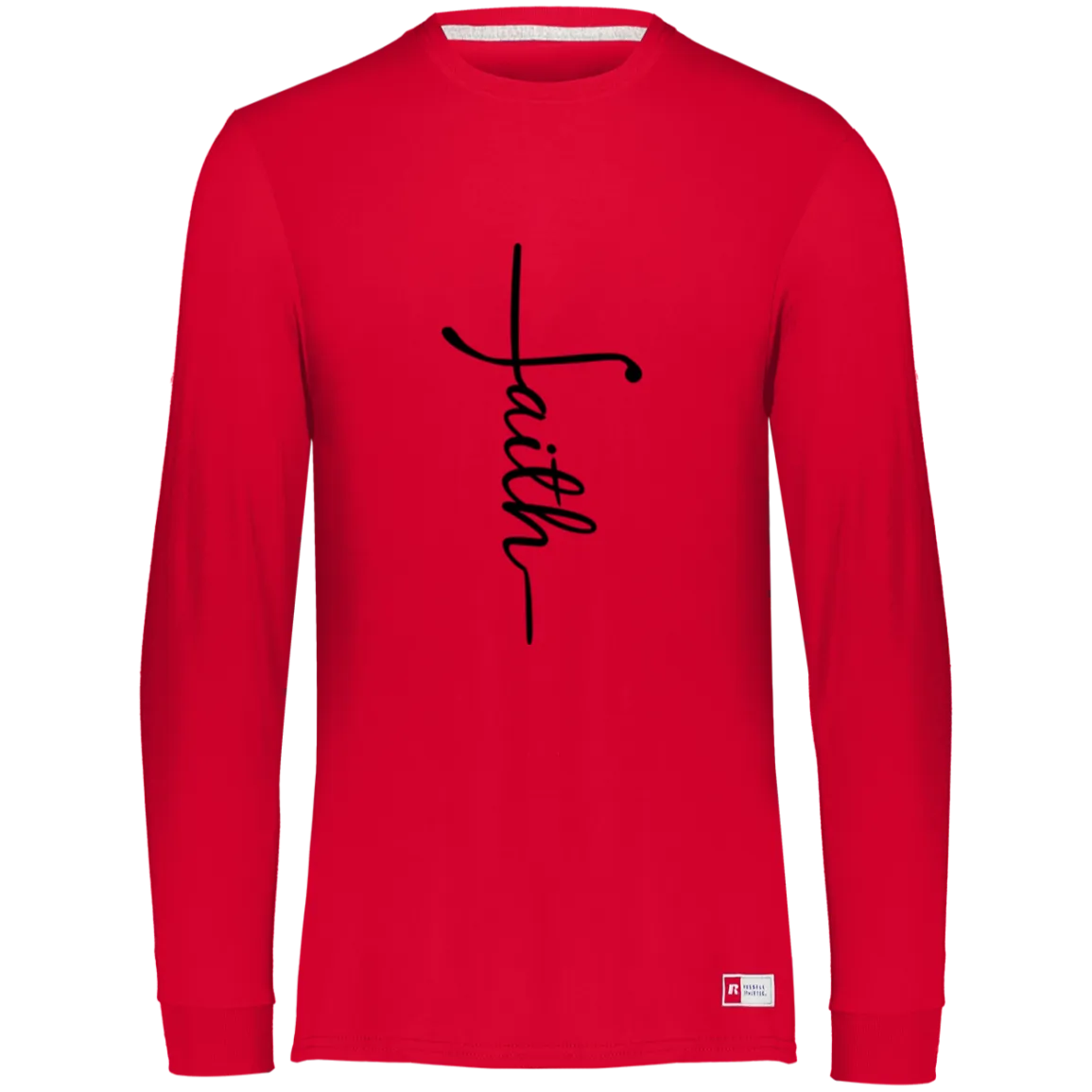 Faith Essential Dri-Power Long Sleeve Tee, Teacher Tee, Women's Shirt, Teacher Shirt, Unisex Fit