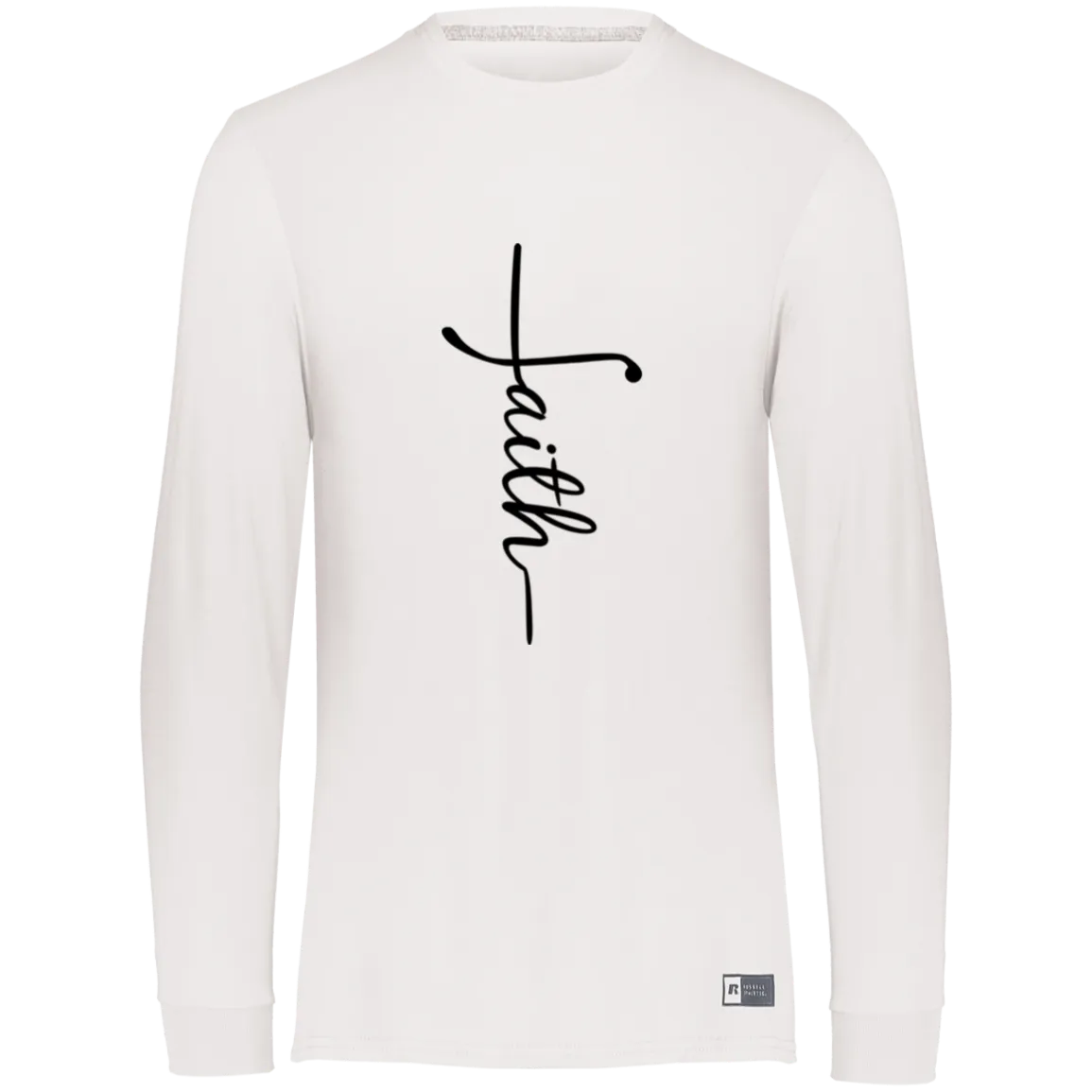 Faith Essential Dri-Power Long Sleeve Tee, Teacher Tee, Women's Shirt, Teacher Shirt, Unisex Fit