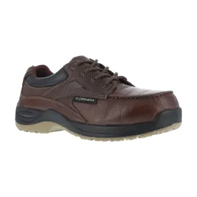 Florsheim Men's Work Shoe's Casual Moc Toe Oxford Composite Toe Rambler Creek Fs2700 In Brown