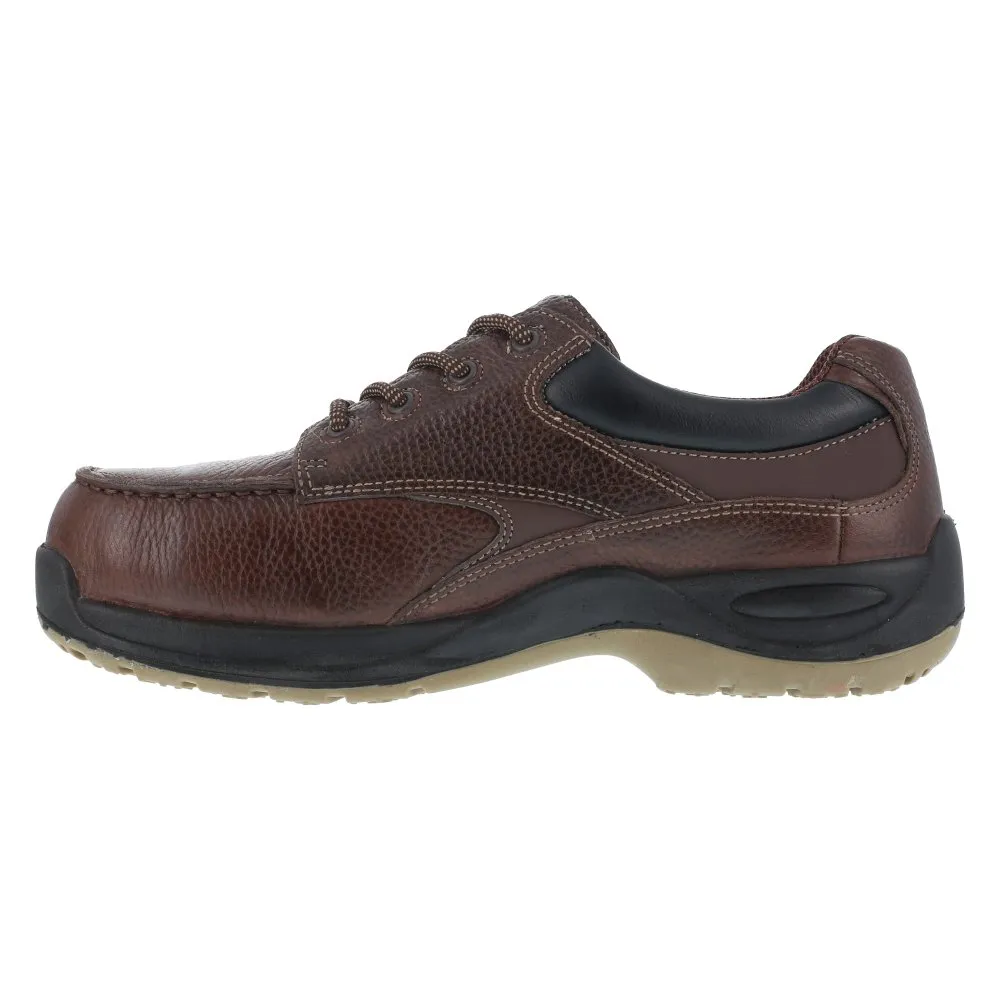 Florsheim Men's Work Shoe's Casual Moc Toe Oxford Composite Toe Rambler Creek Fs2700 In Brown