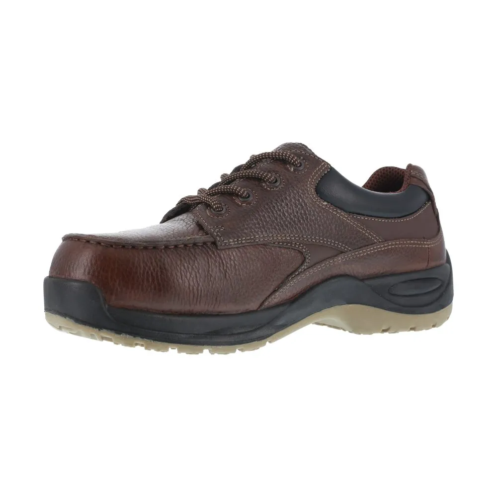Florsheim Men's Work Shoe's Casual Moc Toe Oxford Composite Toe Rambler Creek Fs2700 In Brown