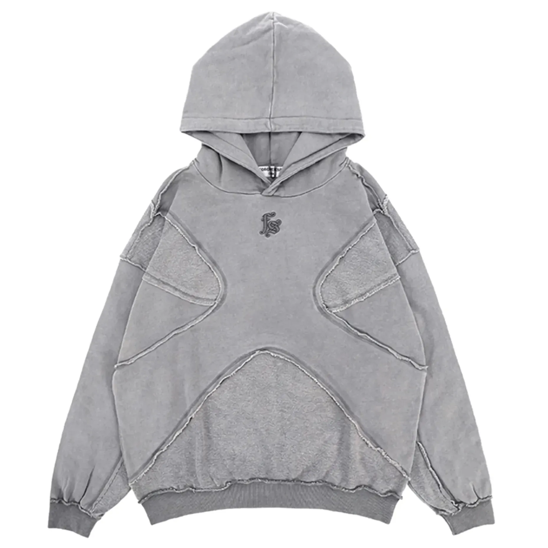 FS 'Escape' Raw Cut Distressed Cotton Hoodie