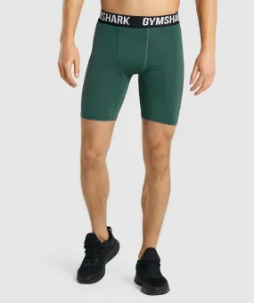 Gymshark Element Baselayer Shorts- Dark Green