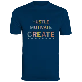 HUSTLE MOTIVATE CREATE Moisture-Wicking Tee
