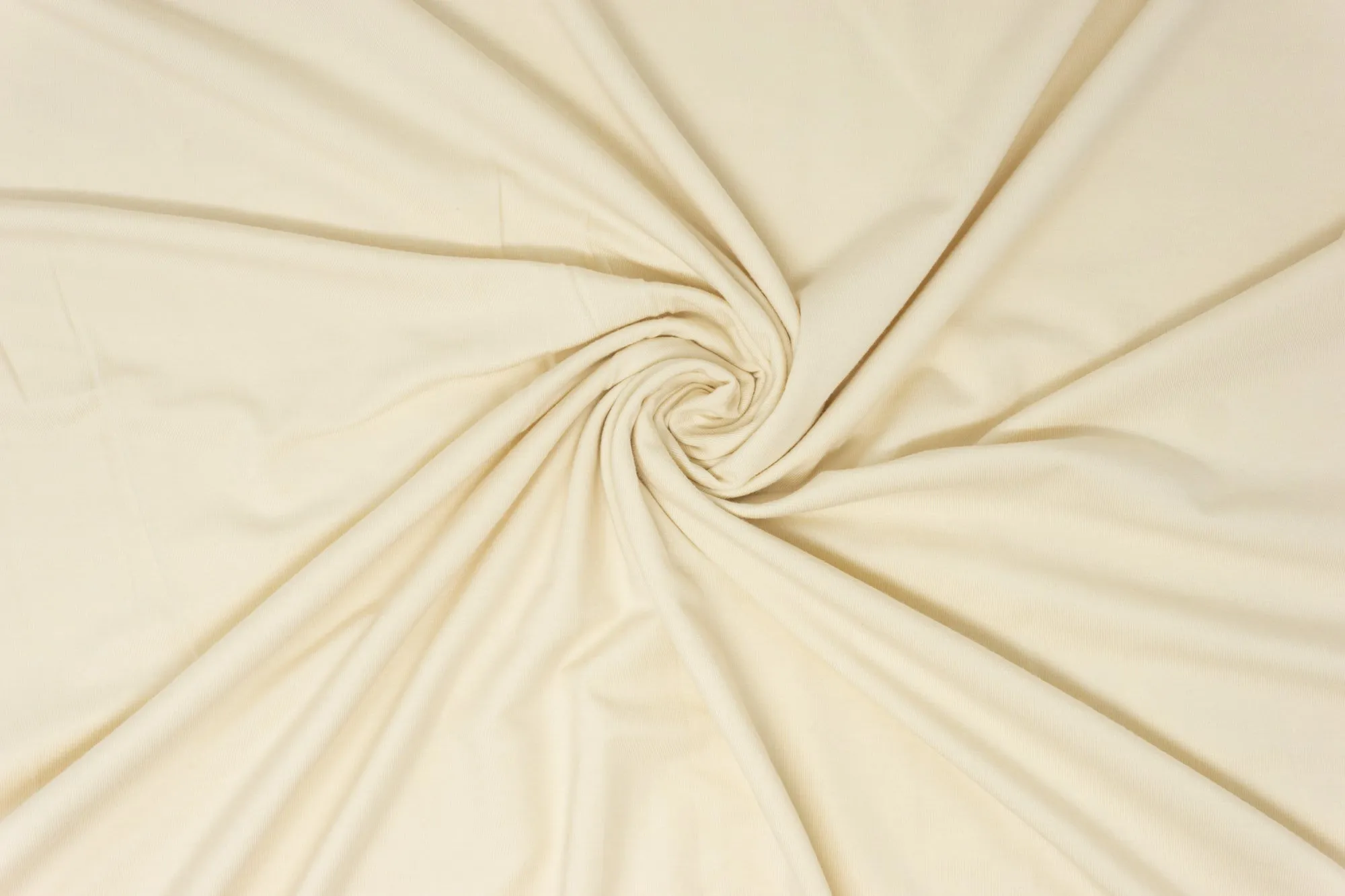 Ivory - Tencel Organic Cotton Stretch Fleece - 1/2 metre