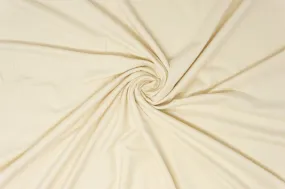 Ivory - Tencel Organic Cotton Stretch Fleece - 1/2 metre