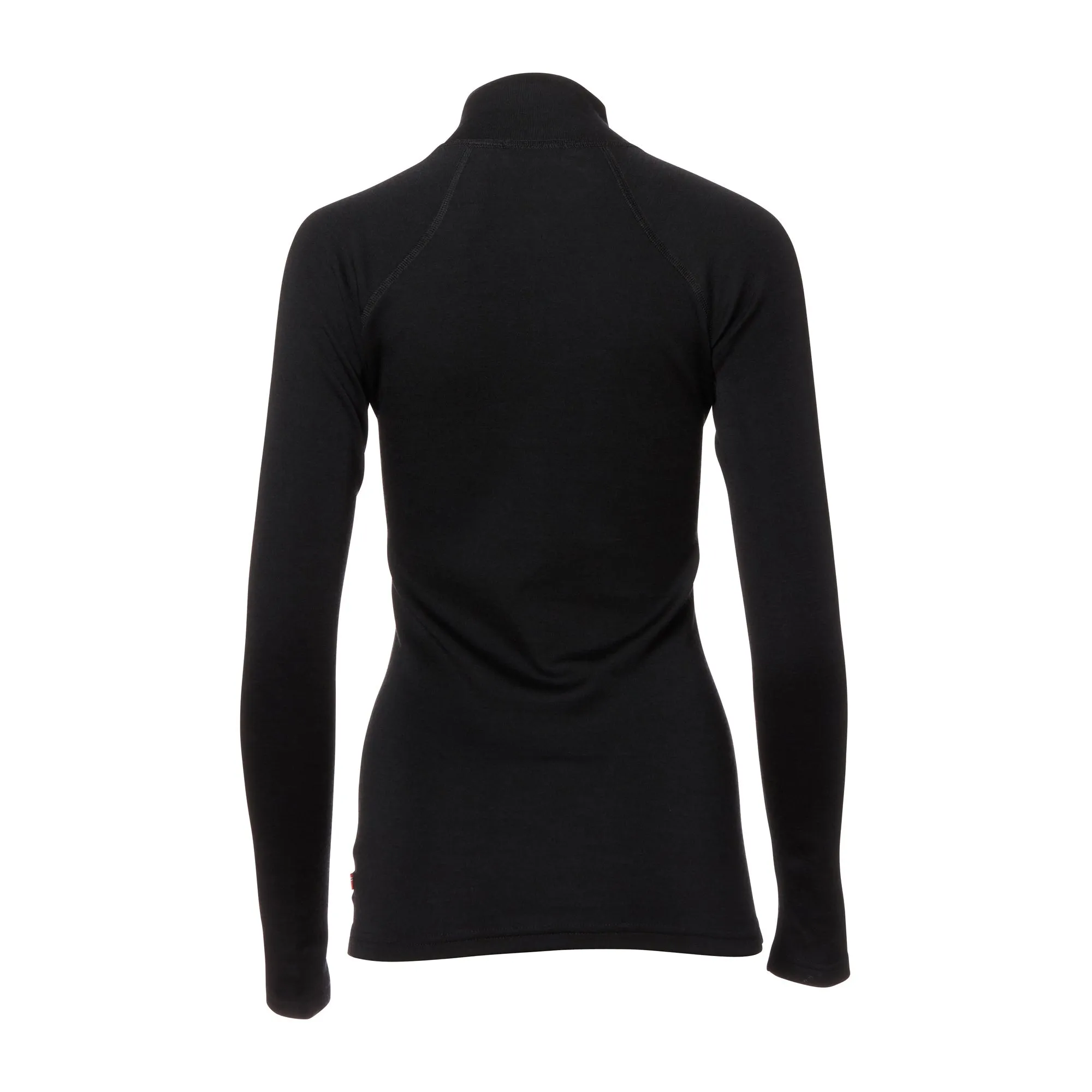 Ladies Pullover WarmWool Mock Neck jet