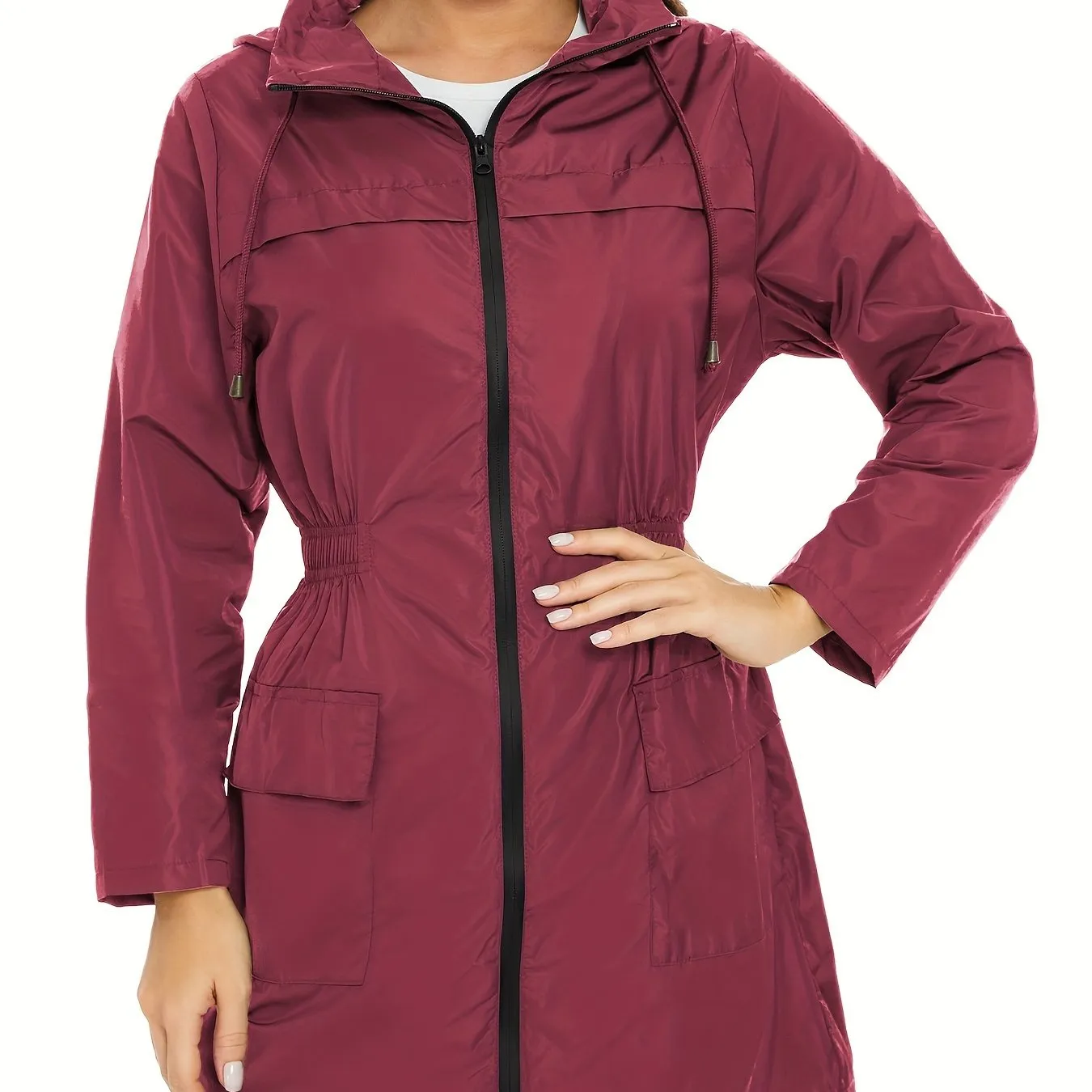 Lightweight Rain Jacket and Windbreaker for Women