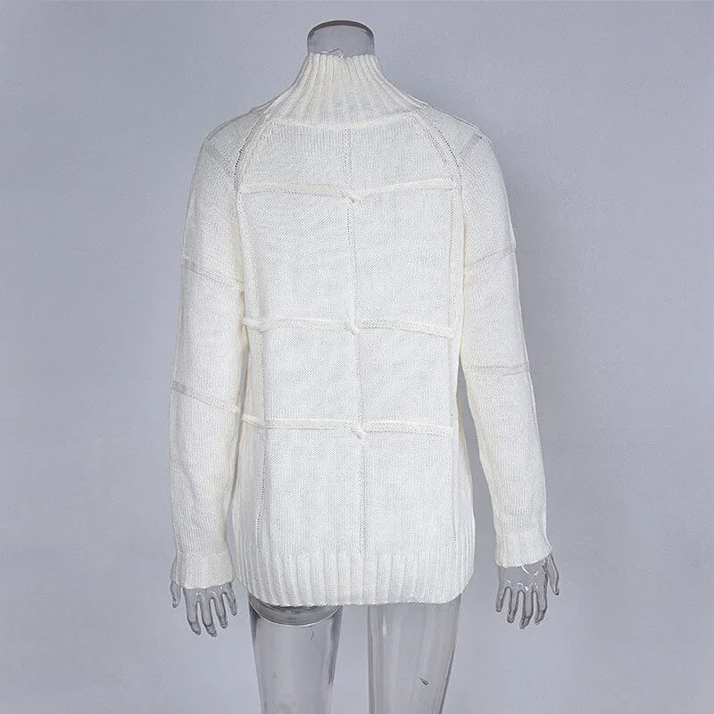 Loose Turtleneck Soild Winter Sweater